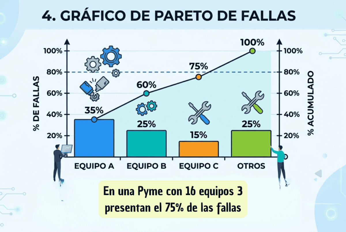 Indicador de mantenimiento: fallas